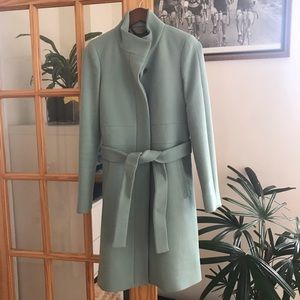 J. Crew Mint Double Cloth Coat Size 6
